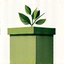 Icon of a recyclable gift box.